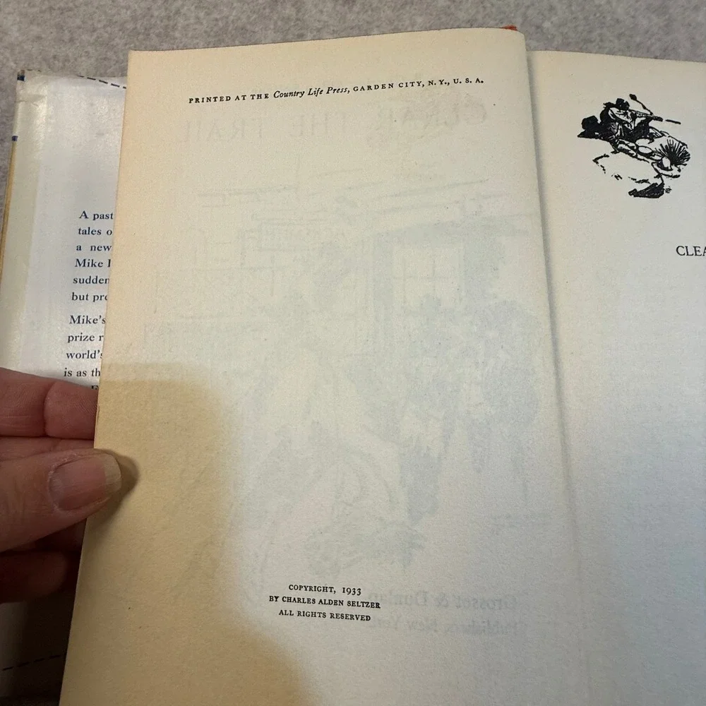 6 Vintage Charles Alden Seltzer Western Novels Grosset & Dunlap Dust Jackets 30s